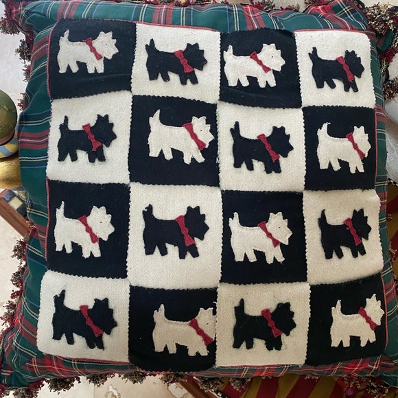 Mackenzie-Childs Westie Pillow